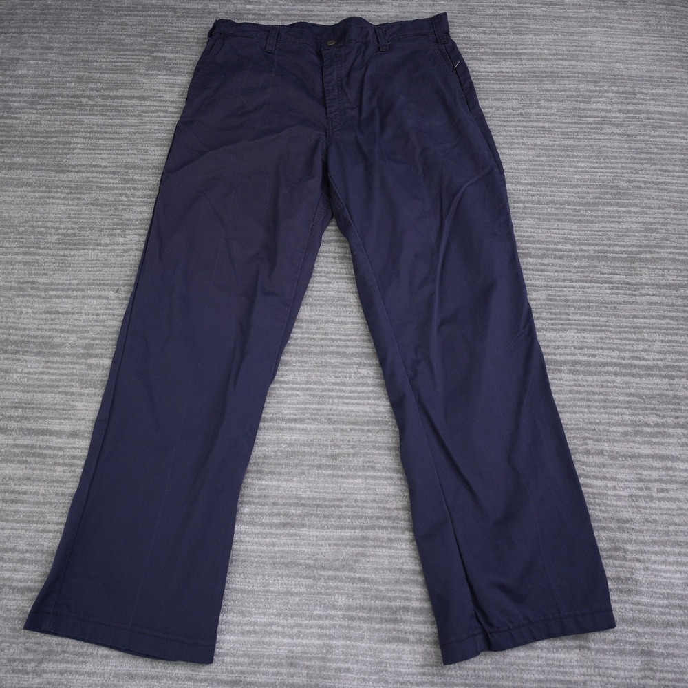 Workrite FR Navy Blue Flame Resistant Work Pants Mens 40x32 (41x33) Made in USA